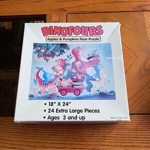 Dinofours Apples & Pumpkin Floor Puzzle